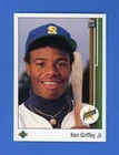 1989 Upper Deck KEN GRIFFEY Jr Rookie Baseball Card #1 ~ NM-MT ~ HOF Mariners ~