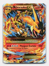 Carte pokémon M Dracaufeu Ex 107/106  Secrète Gold XY 02 Étincelles FR
