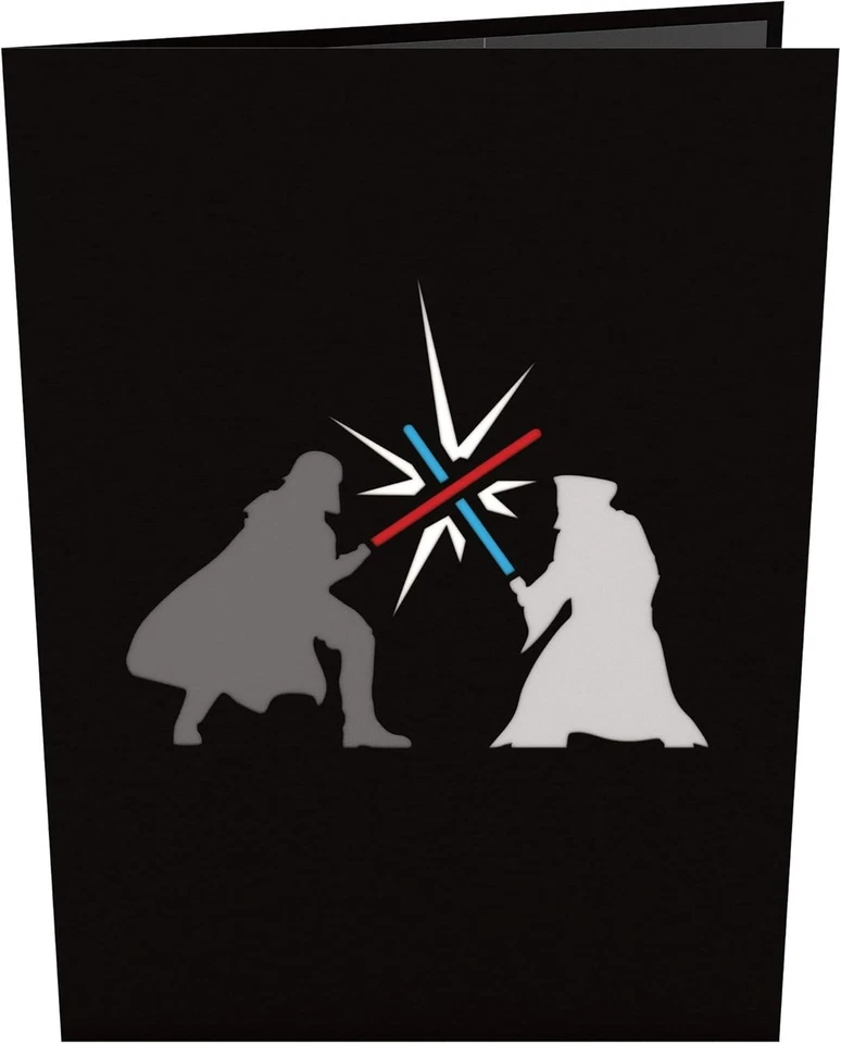 Lovepop Star Wars Obi-Wan vs. Darth Vader Pop-Up 3D Greeting Card - Image 2 of 4