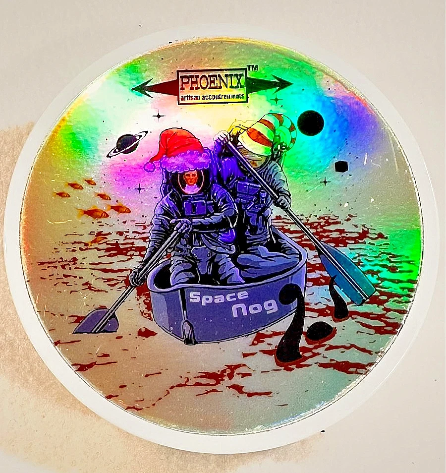 Phoenix Artisan Accoutrements - SPACE NOG - Juego de jabón de afeitar edición holograma Foto 3 de 4