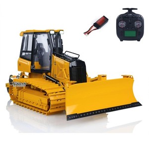 RTR Metal 1/12 RC Bulldozer D3 Engineering Vehicles 4CH Valve Light Sound Radio