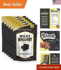 Classic Black Licorice Candy, Soft & Chewy, 24oz, 6Pk | Australian-Style Gour...