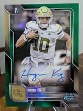 2025 BOWMAN U CHROME 1ST BOWMAN HAYNES KING GREEN /99 AUTO GEORGIA TECH