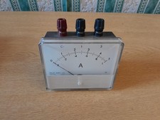 Vintage Philip Harris Analog DC Ammeter 1A / 5A Laboratory Panel Meter CB773