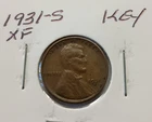 1931-S XF Lincoln Wheat Cent Key Date