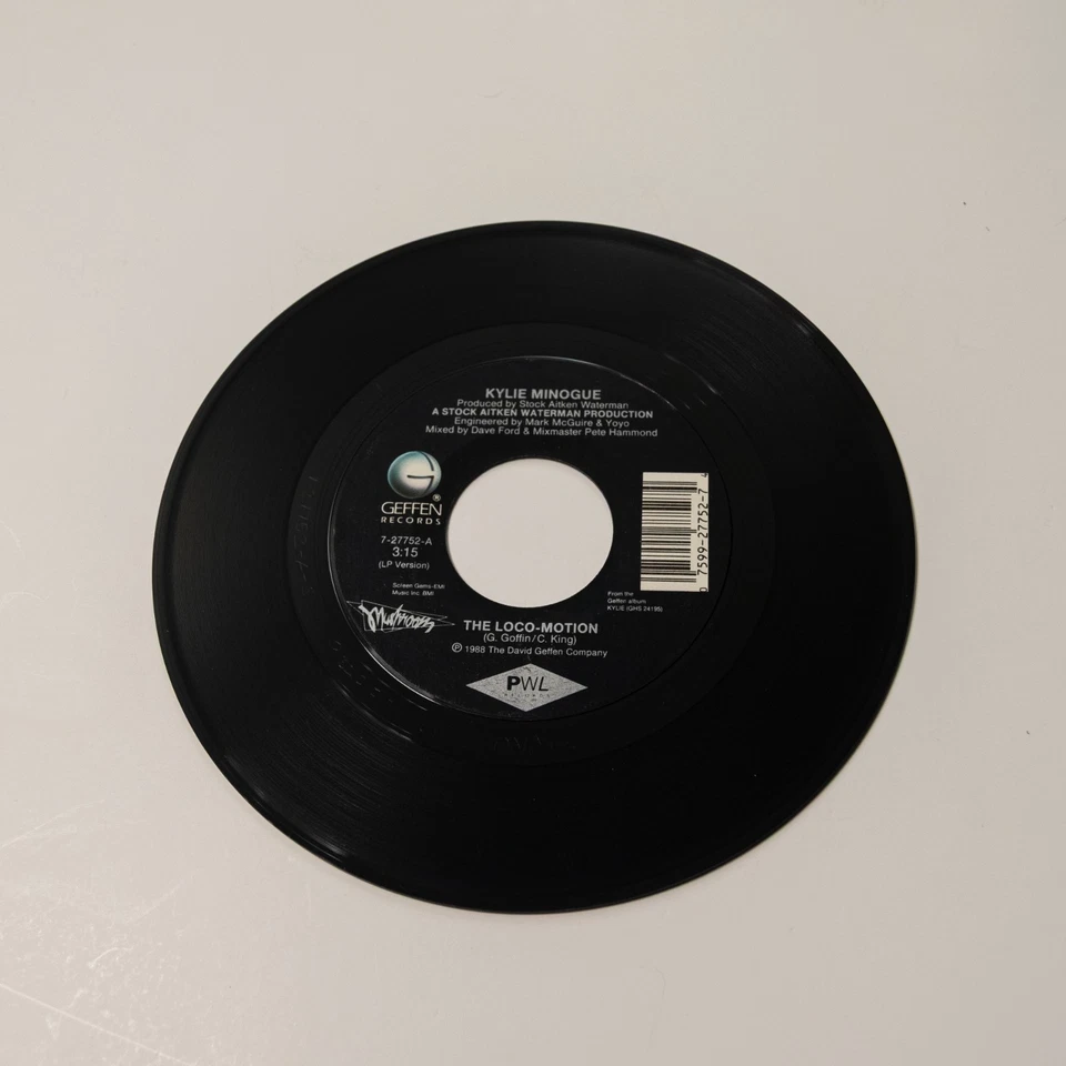 The Locomotion Kylie Minogue (45 RPM Record, 1988, Geffen, 7-27752) - Изображение 3 из 4