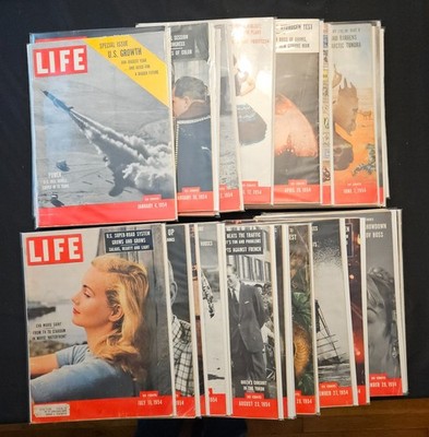 Life Magazine 1954 Issues   Vintage   Choose Your Issue   Good Condition Boarded