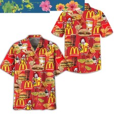 McDonald Fast Food Clown Hawaiian Shirts