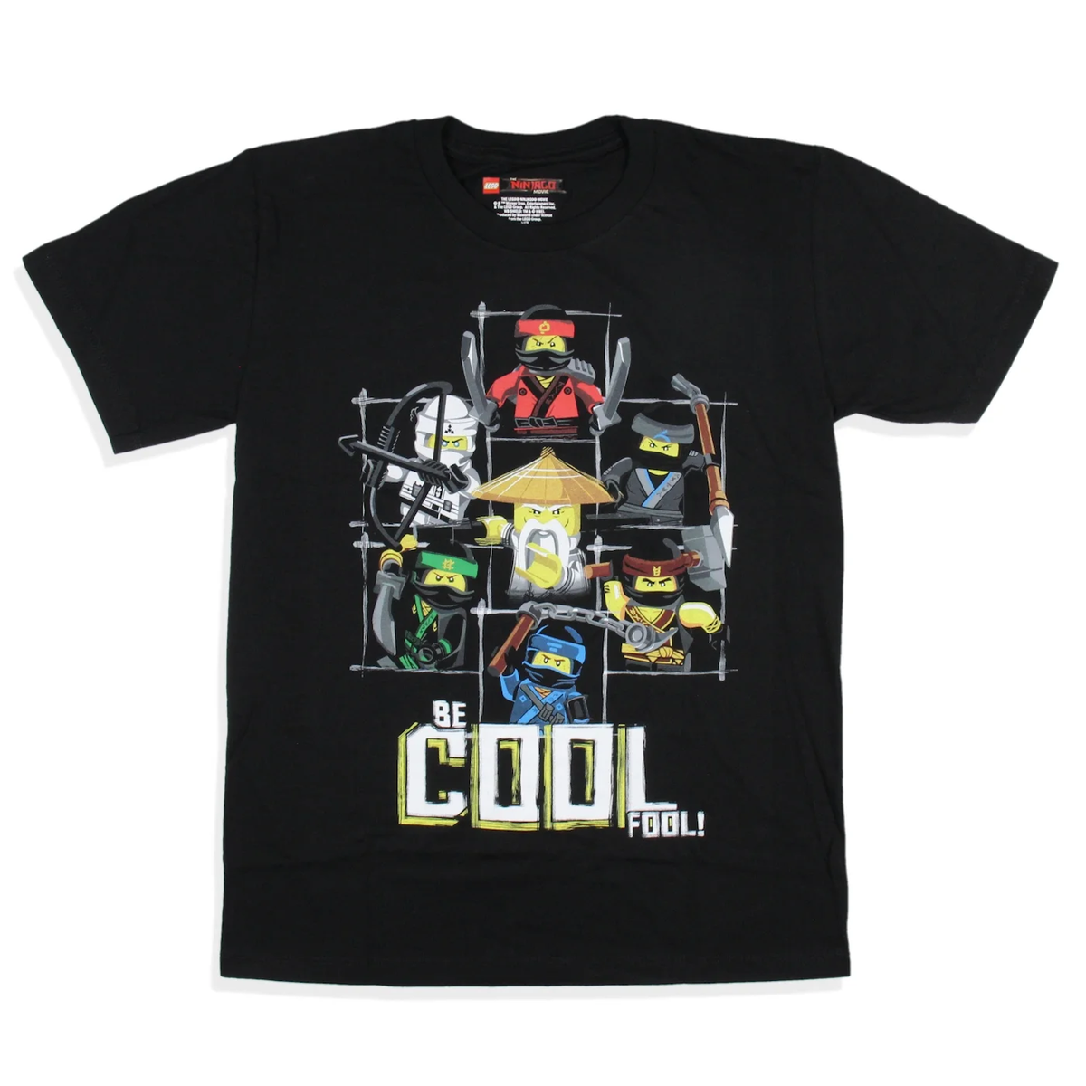 Lego ☆ Ninjago Boys' Be Cool Fool T-Shirt ☆ Sizes S-XL