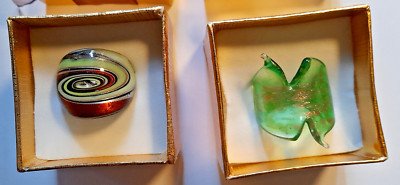 Zwei MURANO Ringe  ( 4 )     Preis reduziert 100%