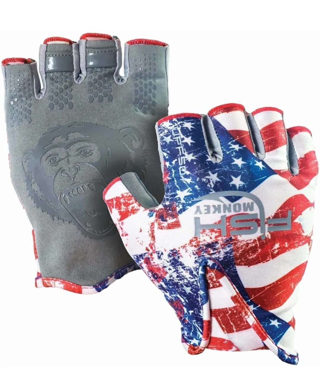 FISH MONKEY PERFORMANCE FISHING GLOVES STUBBY GUIDE EXPOSED FINGERS LARGE FM18-