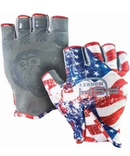 FISH MONKEY PERFORMANCE FISHING GLOVES STUBBY GUIDE EXPOSED FINGERS LARGE FM18-