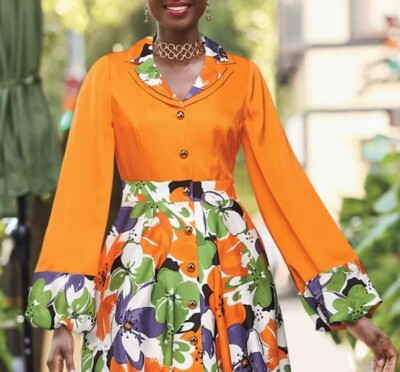 Size 14 Ashro Orange Formal Wedding Church Spring Lilada Bubble-Hem Floral Dress | eBay Size 14 Ashro Orange Formal Wedding Church Spring Lilada Bubble-Hem Floral Dress | eBay