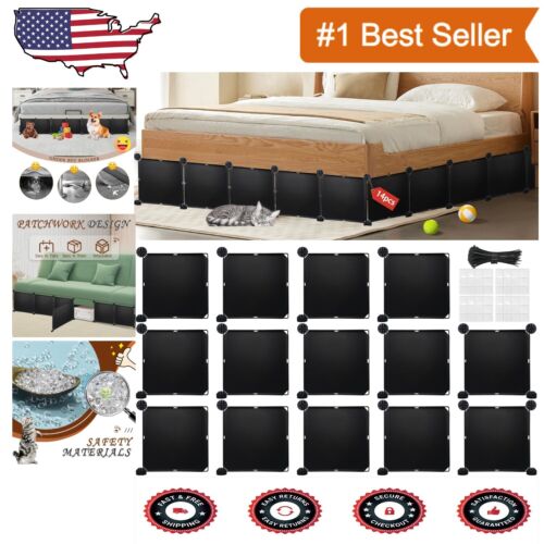 Versatile 14PCS Under Couch Blocker for Pets - Easy Assembly, Durable Design