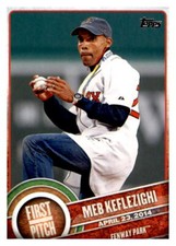 Meb Keflezighi 2015 Topps Series 1 First Pitch Card #FP-15