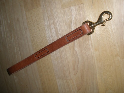 LEATHER DOG LEASH, 3/4" X 86.25", QUAL X HEAVY HIDES, SOLID BRASS SNAP, USA - Picture 18 of 24