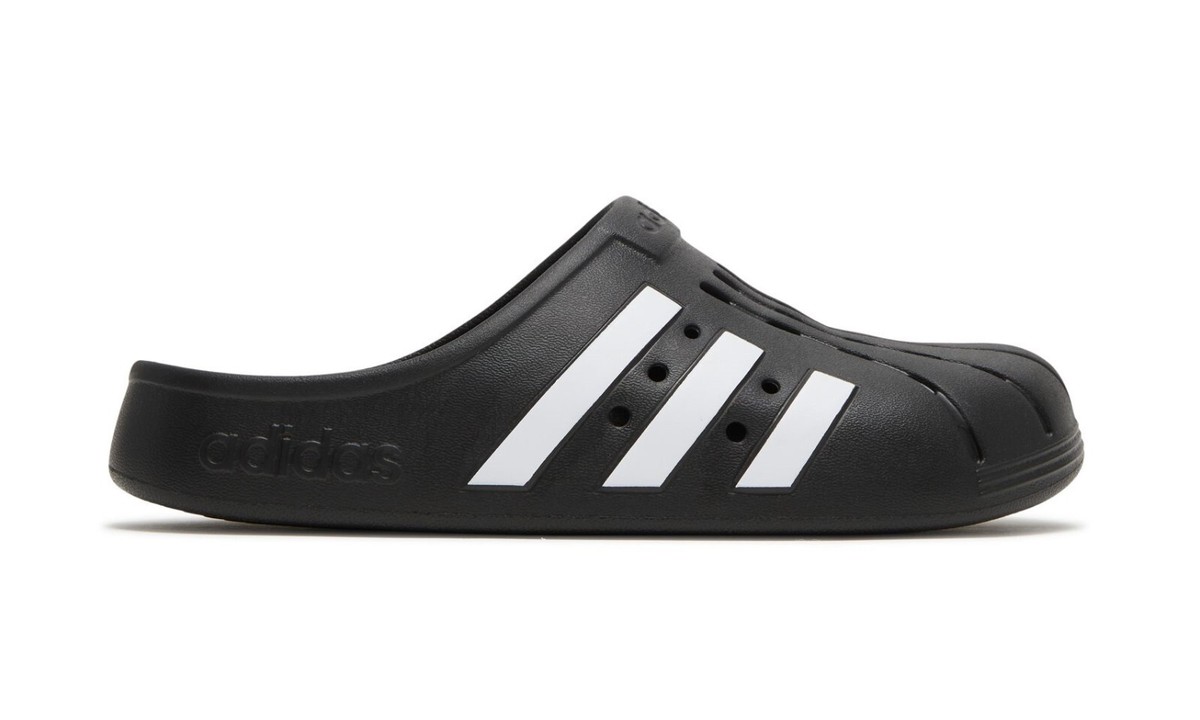 adidas Adilette Clog Black Cloud White Black Slip On GZ5886 (516