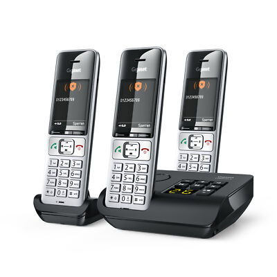 Gigaset COMFORT 500A Trio Silber Schnurlostelefon DECT 2,2'' LCD-TFT Basisstation