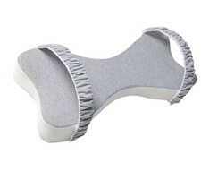 Memory foam Knee Pillows for Side Sleepers - Leg Pillow Foldable Sciatic Grey