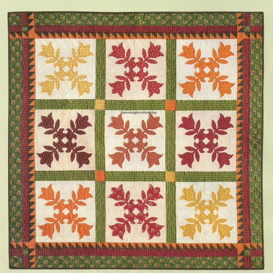 Crimson And Clover Quilt Pattern Pieced/Applique GK - Image 2 of 2