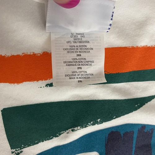 T-shirt Champion uomo 2XL scritta 22 manica corta bianca cotone atletica sportiva - Foto 15 di 17