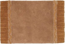 Gold Bath Rug 20 X 30 Soft Cotton Skid Resistant Quick Drying Machine Washable