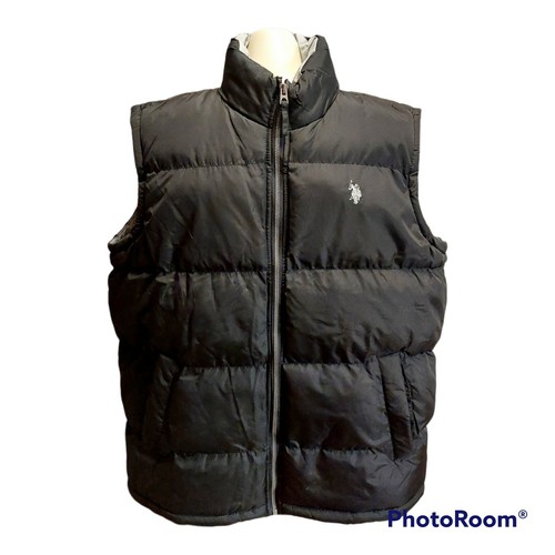 Men's Black U.S. Polo Assn Puffer Vest 
