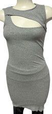 Blue Blush Women's Dress Bodycon Cut Out Ribbed Size S Made in USA - Sexy