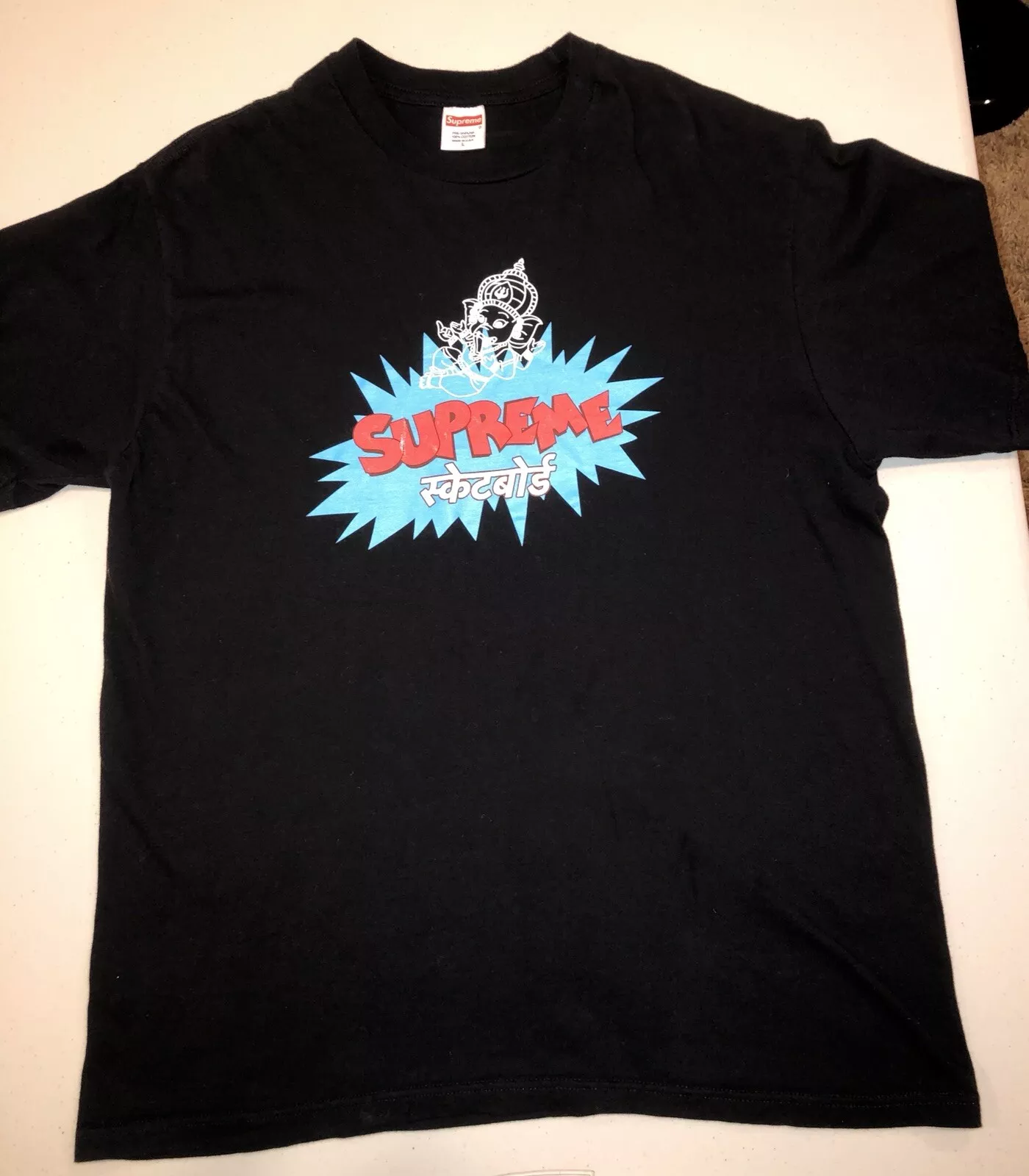 Supreme Ganesha Tee Mens Size Large   Black