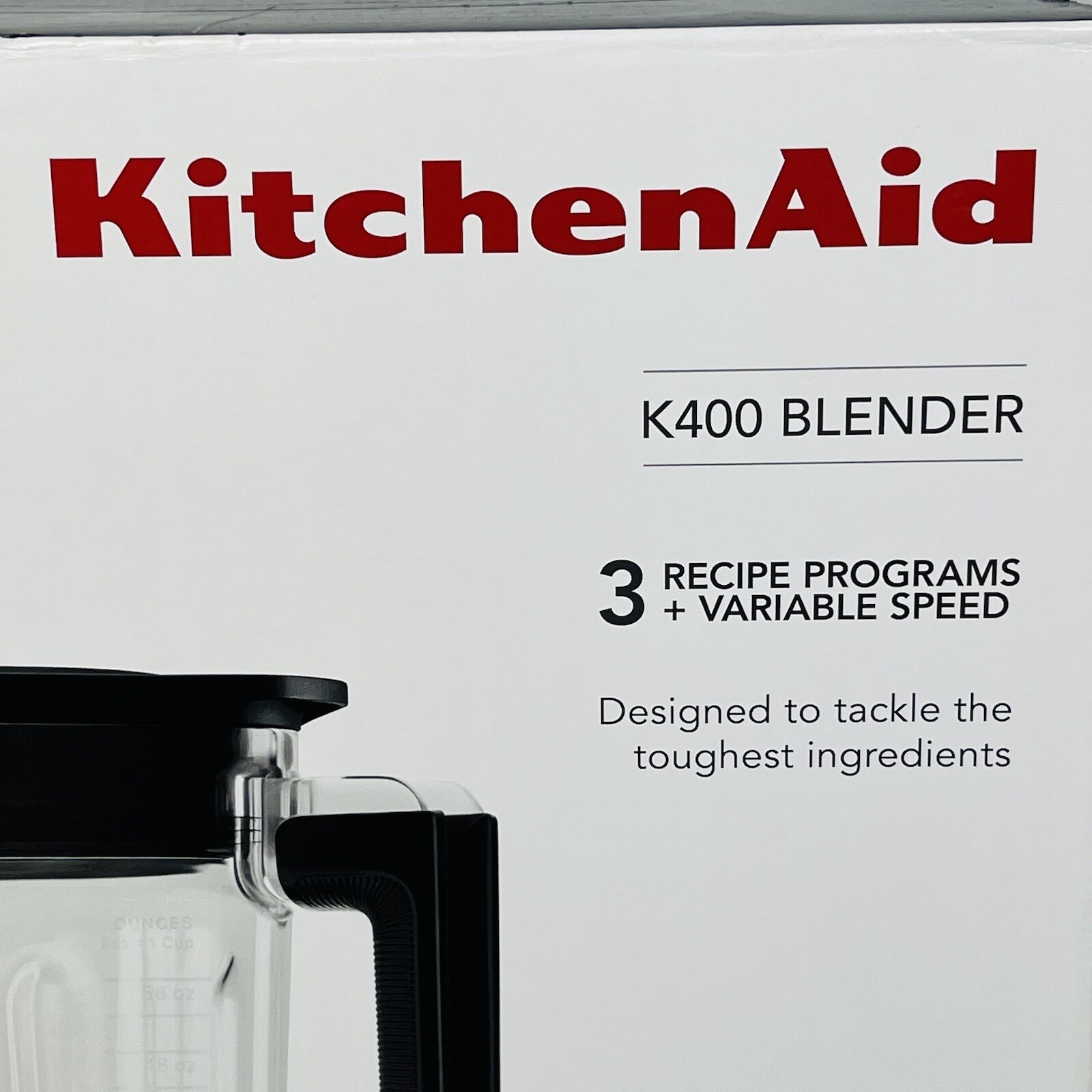 NIB Kitchenaid K400 Variable Speed Blender w/ Tamper KSB4028 Contour