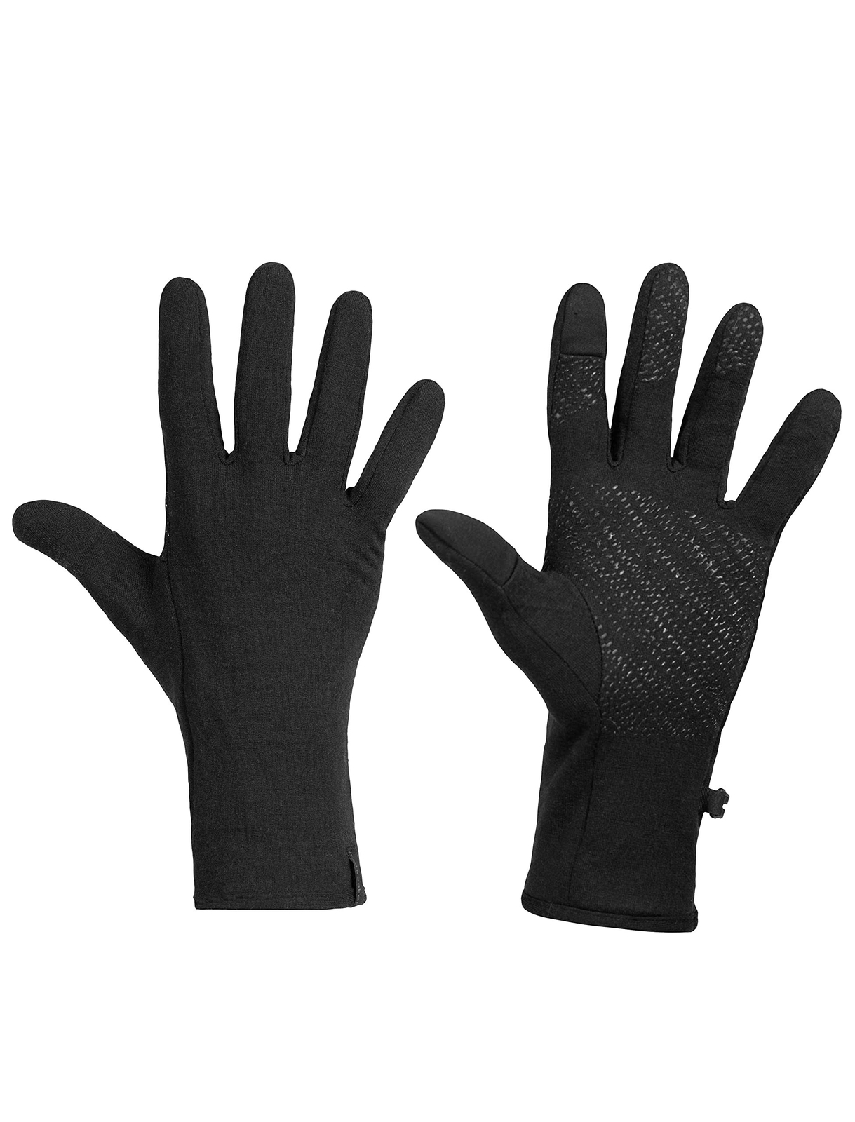 Icebreaker unisex Quantum Wool Winter Glove Liner for Men Or Women Medium Black