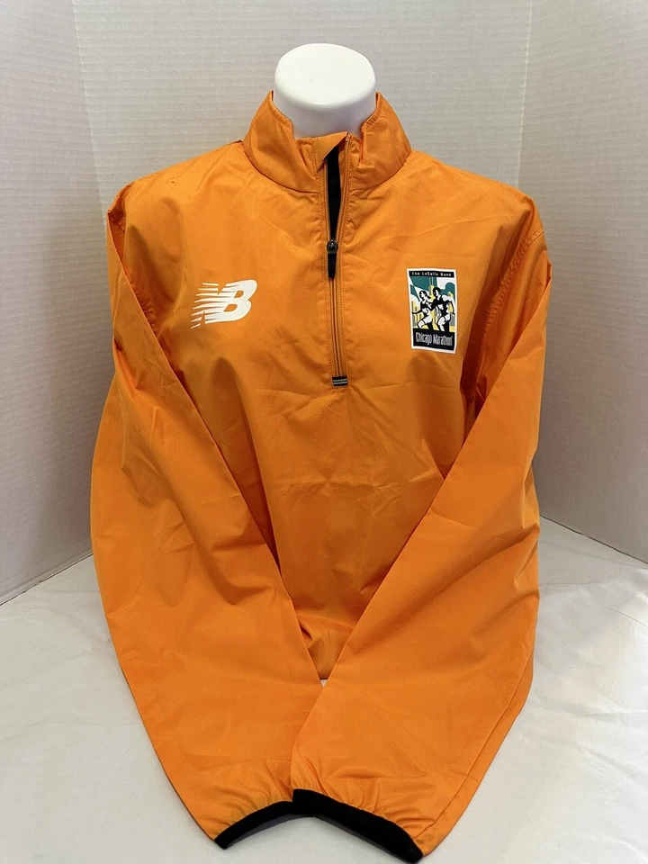 RARE Authentic New Balance LaSalle Bank Chicago Marathon Officials Jacket Size L - Image 2 of 4