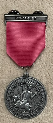 STATE FAIR OF TEXAS 2023 Honor Guest Pin Back Medal - Opening Day Ceremony !