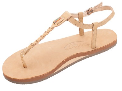 women's braided rainbow sandals