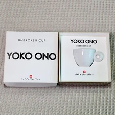 ILLY Art Collection 2015:  Yoko Ono single Unbroken Espresso cup/saucer NEW, NIB