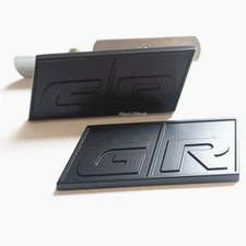 2x Black GR Auto Front Hood Grill Emblem Rear Badge Sticker for RC RZ Harrier GR