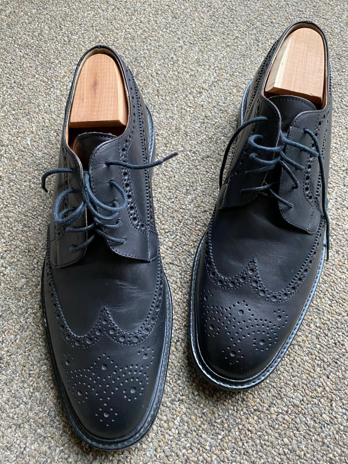J Crew Wingtip Oxford Shoes Leather 