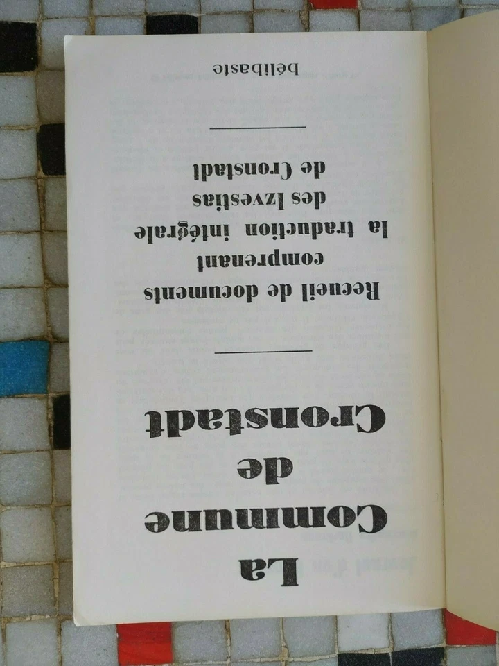 La Comuna De Cronstadt Recopilación Documentos Izvestias Bélibaste 1969 48 - Imagen 3 de 3