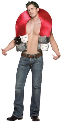 Rasta Imposta Katzen Pussy Magnet Riesig Foam Erwachsene Herren Halloween Kostüm