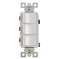 Broan-NuTone P3RW 3-Function Rocker Switch Wall Control for Bathroom Exhaust Fan