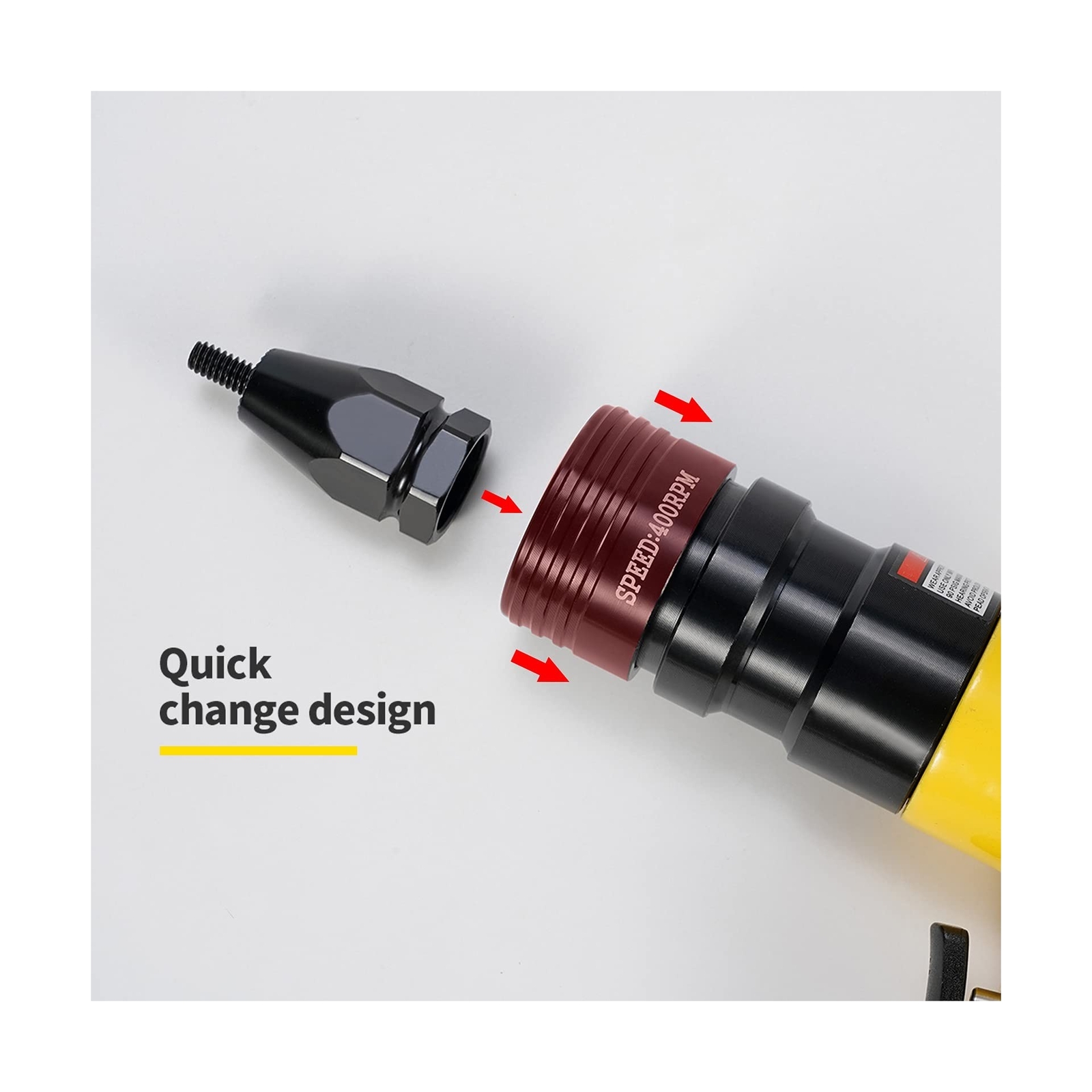 HIFESON Pneumatic Rivet Nut Gun with Self-Locking Head Gun，Quick-Change 1