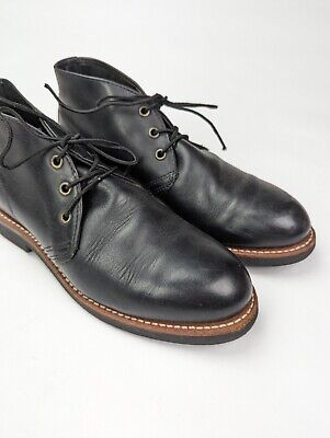 RED WING Men's Sz 7.5D Black Harness Leather Foreman Chukka RED WING Men's Sz 7.5D Black Harness Leather Foreman Chukka