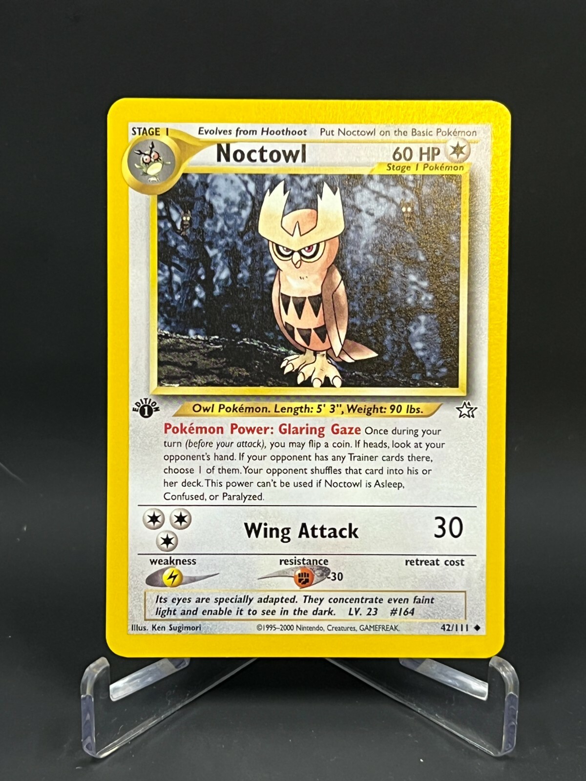 Pokémon Neo Genesis 1st Edition Noctowl 42/111 Regular NM