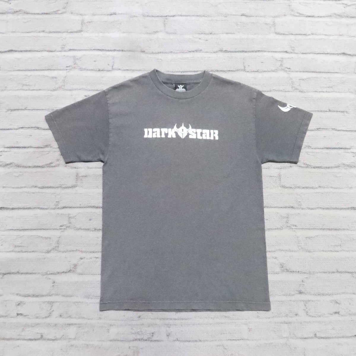 Vintage Dark Star Skate Tshirt Tee Size M S Grey Skateboard Made