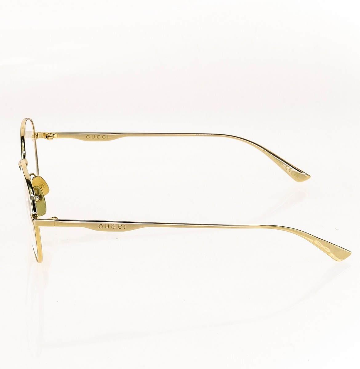 GUCCI 0337 Metal Gold 001 Round Retro Unisex Eyeglasses 51mm GUCCI 0337 Metal Gold 001 Round Retro Unisex Eyeglasses 51mm