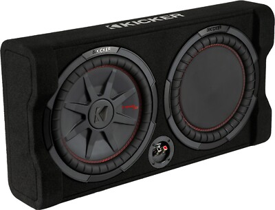 KICKER 48TRTP122 CAR/TRUCK 12'' COMPRT THIN DOWN-FIRING SUBWOOFER ENCLOSURE 2-OHM
