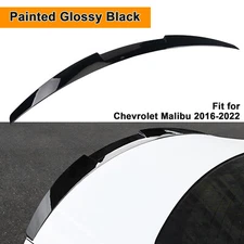 Rear Trunk Spoiler Wing Custom Fit For 2016-2024 Chevrolet Malibu Glossy Black