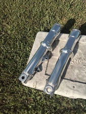 Harley POLISHED 80-85 Shovelhead Fork Sliders Lower legs front forks no exchange