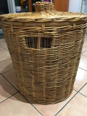 Large Wicker Laundry Hamper Basket With Lid