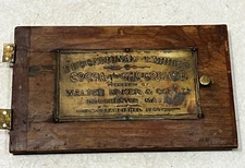 Antique Educational Exhibit Cocoa & Chocolate by Walter Baker & Co. Plaque